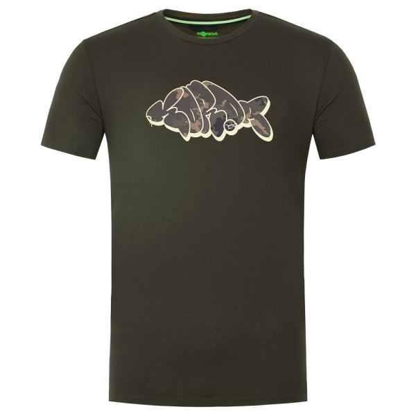 Korda Tričko Outline Tee Dark Olive