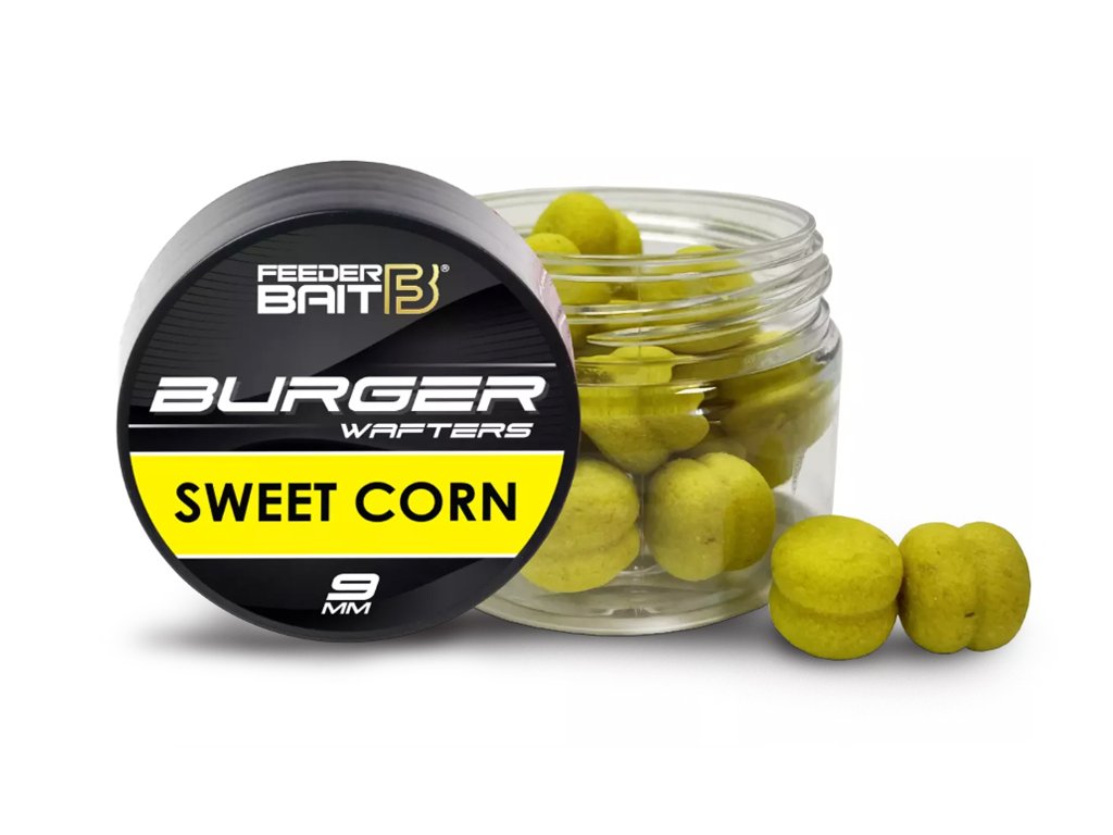 Feederbait burger wafters 9 mm - sladká kukuřice