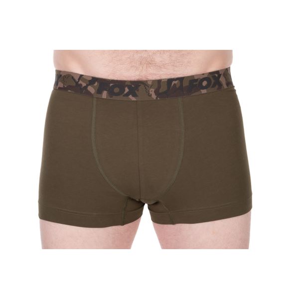 Fox Trenýrky Boxer Shorts Khaki/Black 2 ks