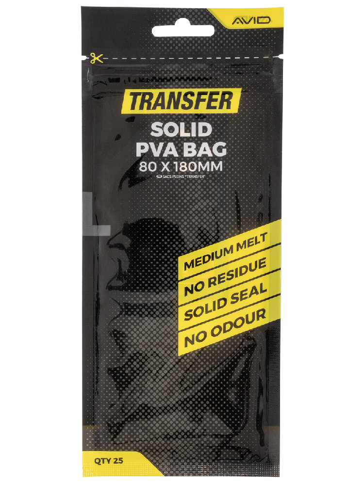 Avid carp pva sáčky transfer solid pva bag - large (80x180 mm)