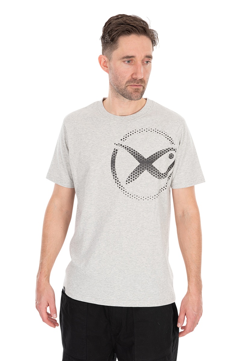 Levně Matrix tričko large mesh logo t-shirt grey - s
