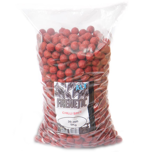 Levně Carp only frenetic a.l.t. boilies chilli spice 5 kg-16 mm