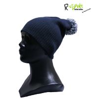 R-SPEKT Dětský kulich PomPom DUO beanie tm.modrý (8)