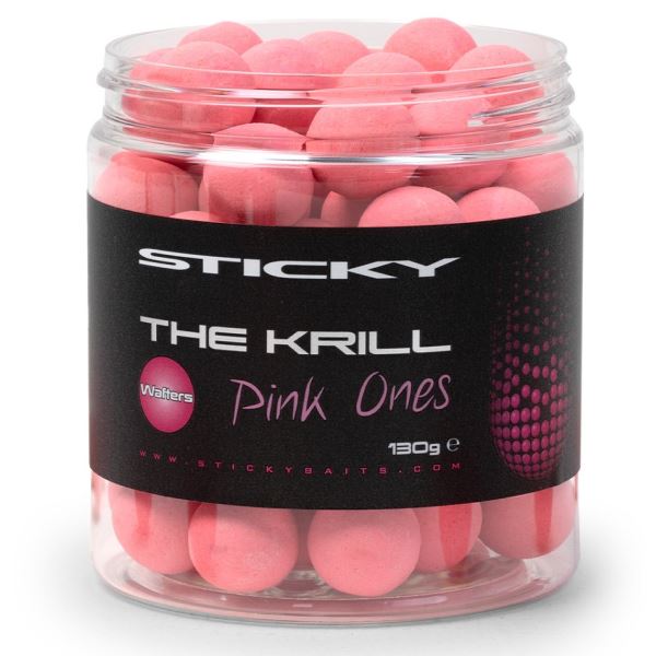 Sticky Baits Neutrálně Vyvážené Boilie The Krill Wafters Pink Ones 130 g 16 mm