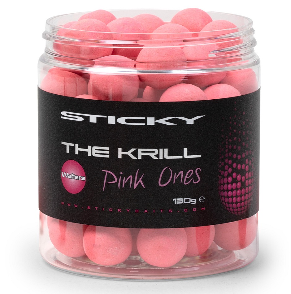 Levně Sticky baits neutrálně vyvážené boilie the krill wafters pink ones 130 g 16 mm