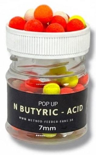 Levně Method feeder fans pop up fluo 7 mm 50 ml - n-butyric acid