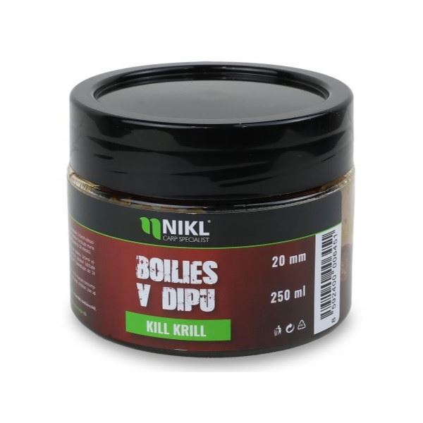 Nikl Boilies V Dipu Kill Krill 250 g