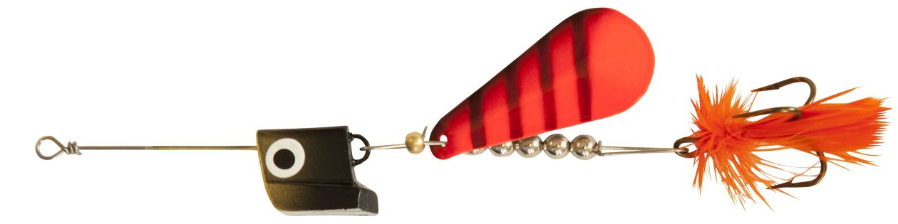 Abu garcia třpytka mörrum spinner sinking orange - 14 cm 18 g