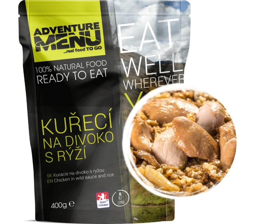 Levně Adventure menu kuře na divoko s rýží