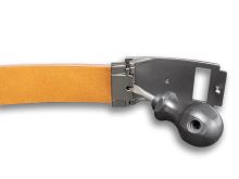 Kožený Opasek Kapr 40 mm Vruby Hnědý (2)