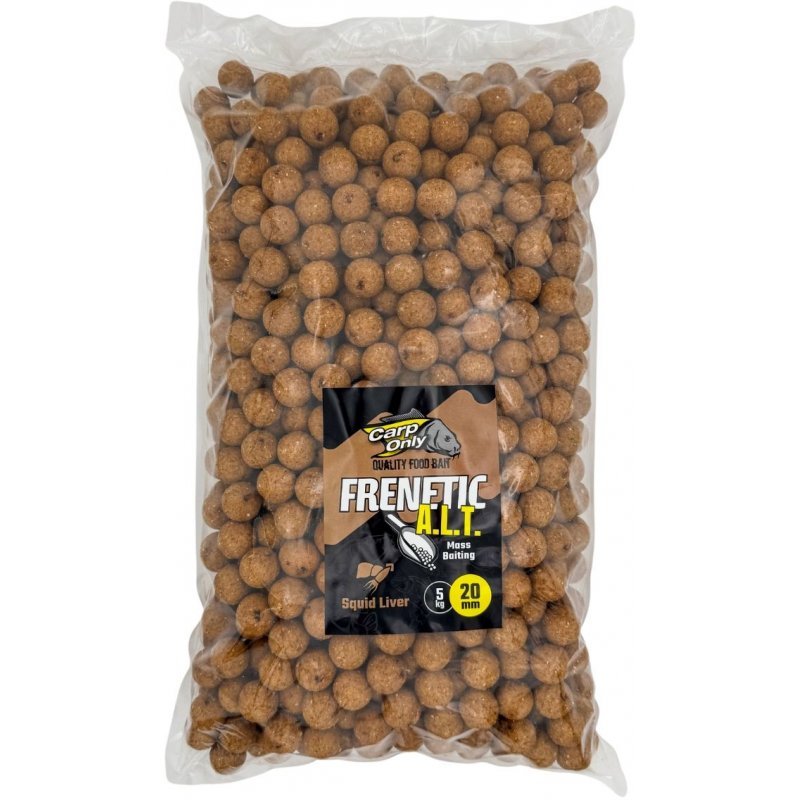 Levně Carp only boilies frenetic a.l.t. squid liver 5 kg - 20 mm