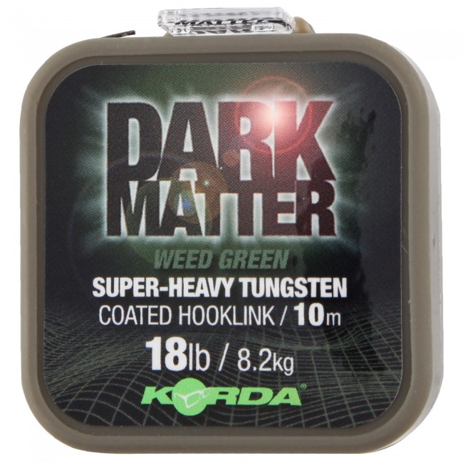 Levně Korda návazcová šňůrka dark matter tungsten coated braid weed green 10 m-průměr 18 lb / nosnost 8,2 kg