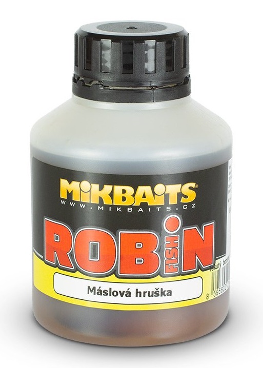 Levně Mikbaits booster robin fish máslová hruška 250 ml