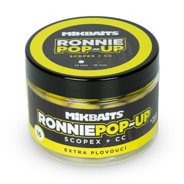 Mikbaits Plovoucí Boilie Ronnie Scopex + CC 150 ml