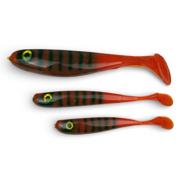 Yaccuza Gumová Nástraha Hand Made Killer Airbrush UV Red Motor Oil Stripes