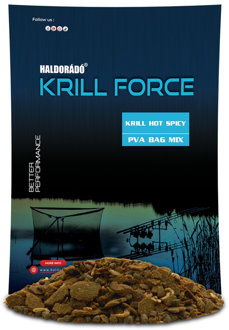 Haldorádó vnadící směs krill force pva bag mix 600 g - hot spicy