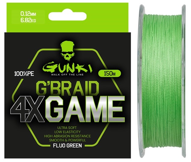 Gunki Pletená Šňůra G Braid 4X Game 150 m