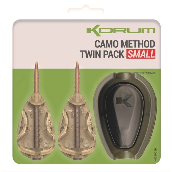 Korum Set Krmítek A Formičky Camo Method Twin Pack