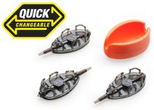 Mivardi Sada Rychlovýměnných Method Krmítek QMR Grip L 30 g + 40 g + 50 g + Formička (1)