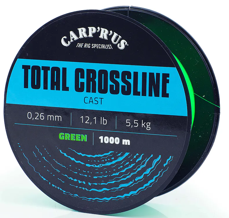 Carp´r´us vlasec total crossline cast green 1000 m - 0,35 mm 9,3 kg – Carp ´R´ Us