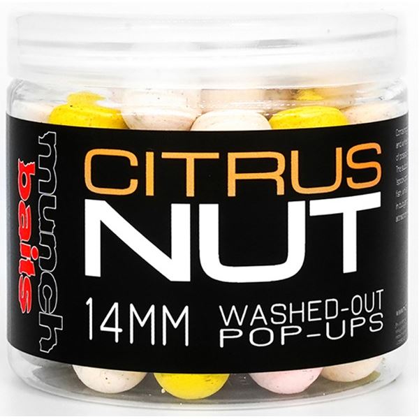 Munch Baits Plovoucí Boilies Citrus Nut Washed Out Pop Ups 200 ml