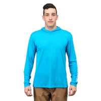 Grundéns Funkční UV Mikina Tough Sun Hoodie Azure (5)