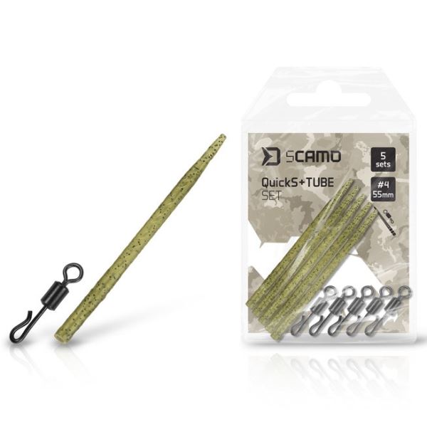 Delphin Set Převleky Proti Zamotání a Obratlíky sCAMO QuickS #4 + Tube 5 ks