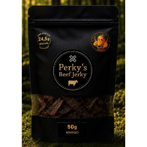 Perky´s Jerky Sušené Hovězí Maso Mango 50 g