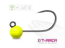 Delphin Jigová Hlavička T-AREA BL Wolframový Jig Fluo Žltý 5 ks (1)