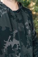Korda Mikina Zip Hoodie Black Kamo (3)