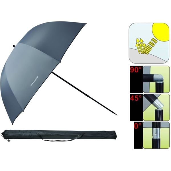 Trabucco Deštník Light Grey Umbrella 2,5 m PU