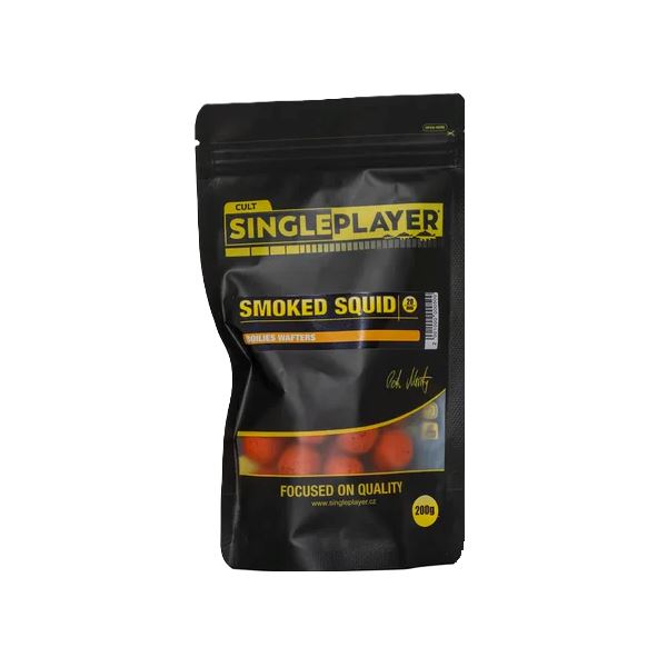 Singleplayer Vyvážené Boilies Wafters Smoked Squid 200 g 20 mm