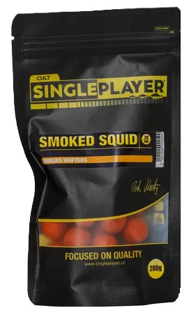 Singleplayer Vyvážené Boilies Wafters Smoked Squid 200 g 20 mm