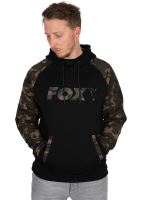 Fox Mikina Black Camo Raglan hoodie - L