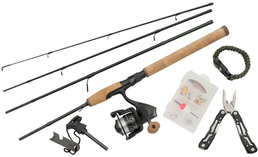 Abu garcia prut set diplomat wilderness 664 l survival combo 1,98 m 3-12 g 4 díly