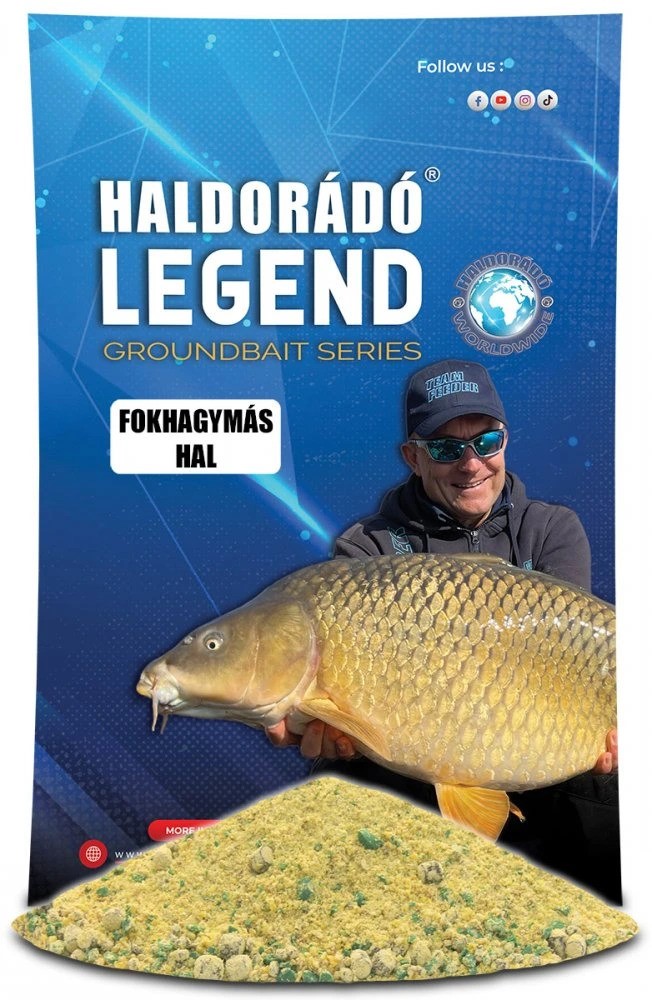 Haldorádó krmítková směs legend groundbait 800 g - česneková ryba