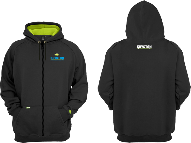 Kryston mikina černá zipper - xl