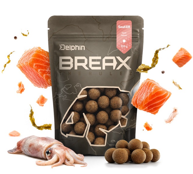 Delphin boilies breax seaker oliheň losos 300 g - 20 mm