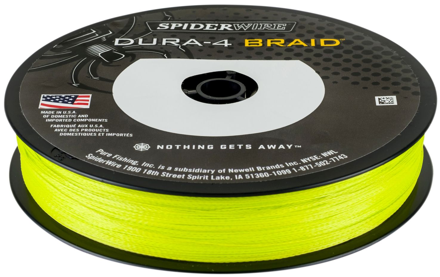 Levně Spiderwire splétaná šňůra dura4 150 m yellow-průměr 0,14 mm / nosnost 11,8 kg