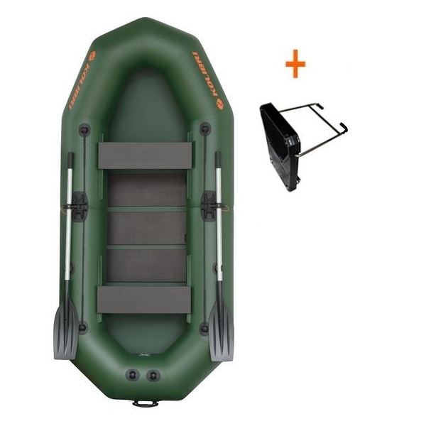 Kolibri Člun K-270 T Profi Zelený Lamelová Podlaha + Držák Motoru