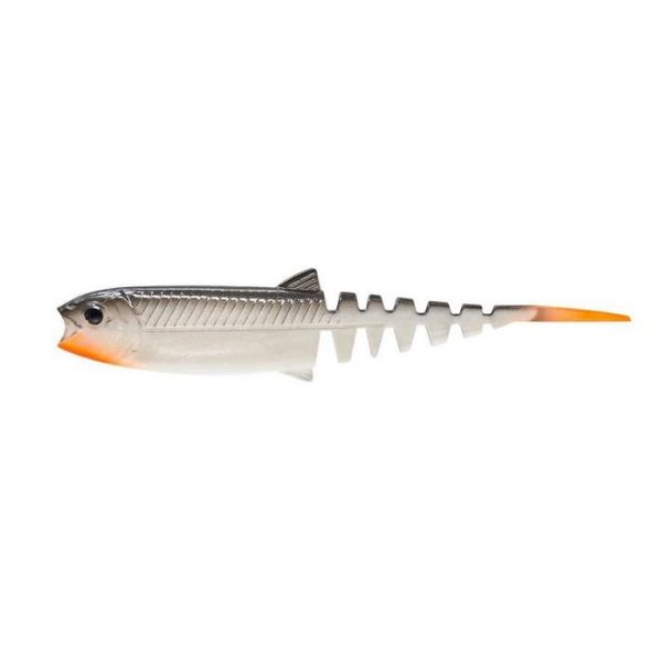 Savage Gear Gumová Nástraha Cannibal Minnow V-Tail White Black