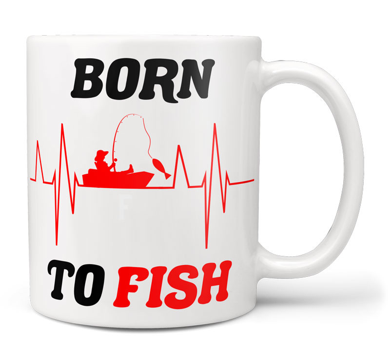 Levně Fdcz hrnek born to fish