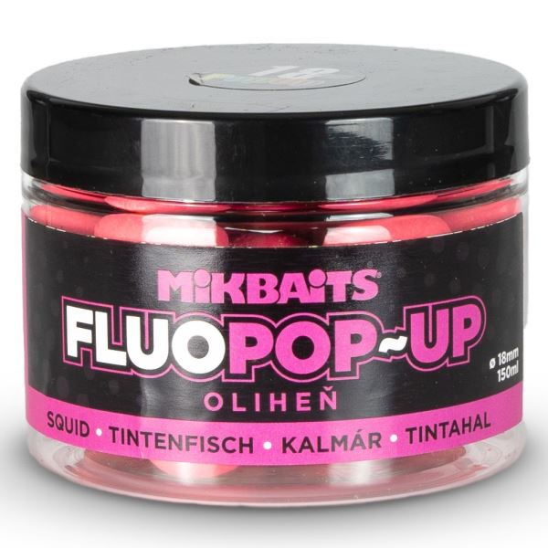 Mikbaits Plovoucí Boilie Fluo Oliheň 150 ml