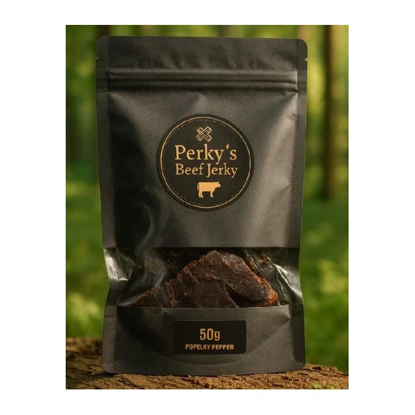 Perky´s Jerky Sušené Hovězí Maso Popelky Peppers 50 g