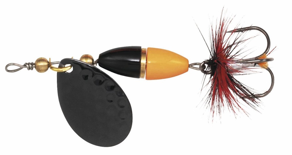 Kinetic třpytka fizz black/orange/gold ribbon - velikost háčku 8 hmotnost 5 g