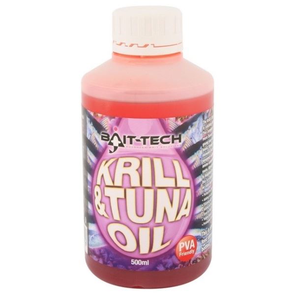 Bait-Tech Tekutý olej krill tuna 500 ml