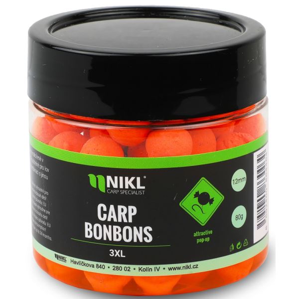 Nikl Carp Bonbons Pop Up 80 g 12 mm-3XL - Oranžová