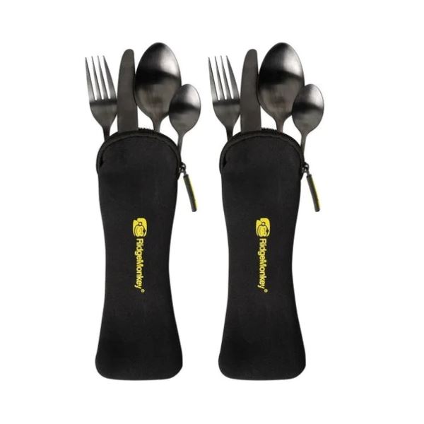 RidgeMonkey Příbor DLX Cutlery Set Twin Pack