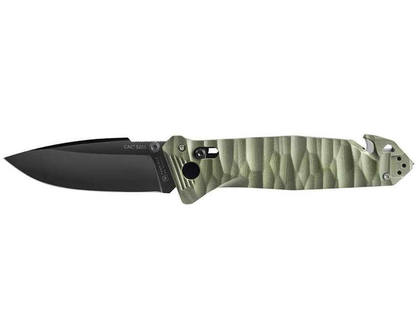 Tb outdoor zavírací nůž cac s200 french army g10 hladké ostří khaki