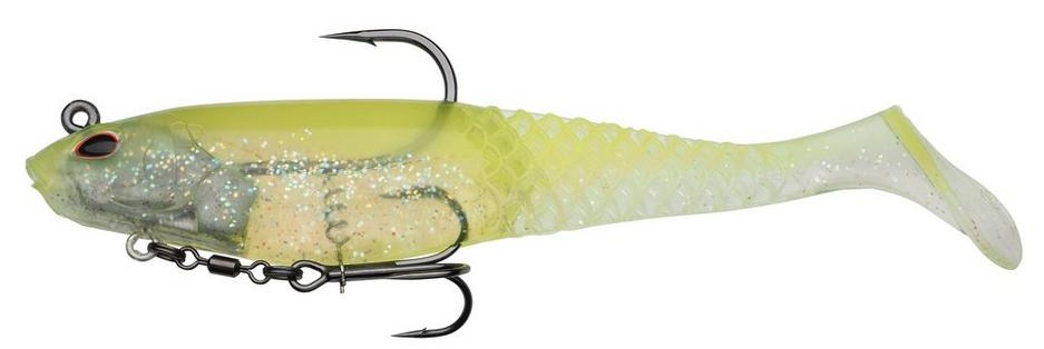 Levně Berkley gumová nástraha powerbait cullshad deep sinking lime ice - 15 cm 50 g